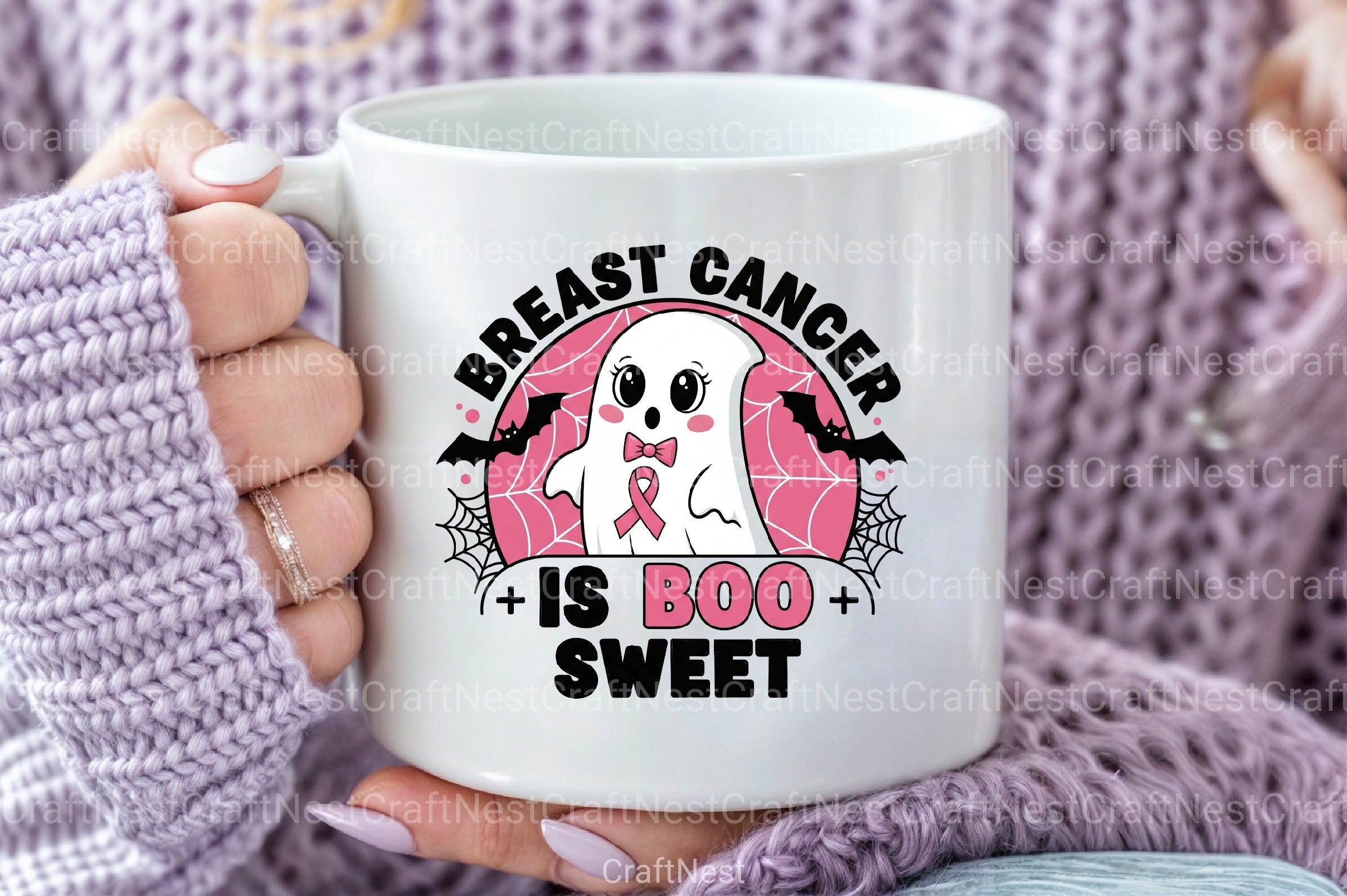 Halloween Breast Cancer Clipart Bundle 2 - CraftNest - Digital Crafting and Art