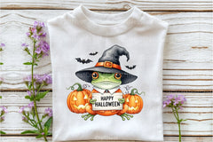 Happy Halloween Frog Clipart Bundle - CraftNest - Digital Crafting and Art