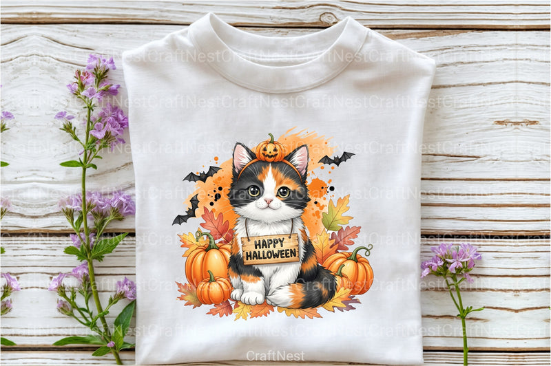 Happy Halloween Cat Clipart Bundle - CraftNest - Digital Crafting and Art