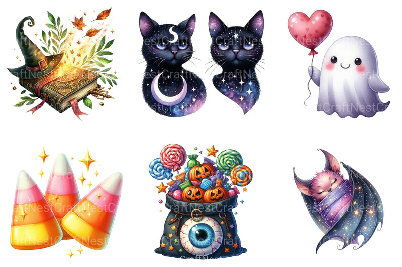 Halloween Clipart Bundle 53 - CraftNest - Digital Crafting and Art