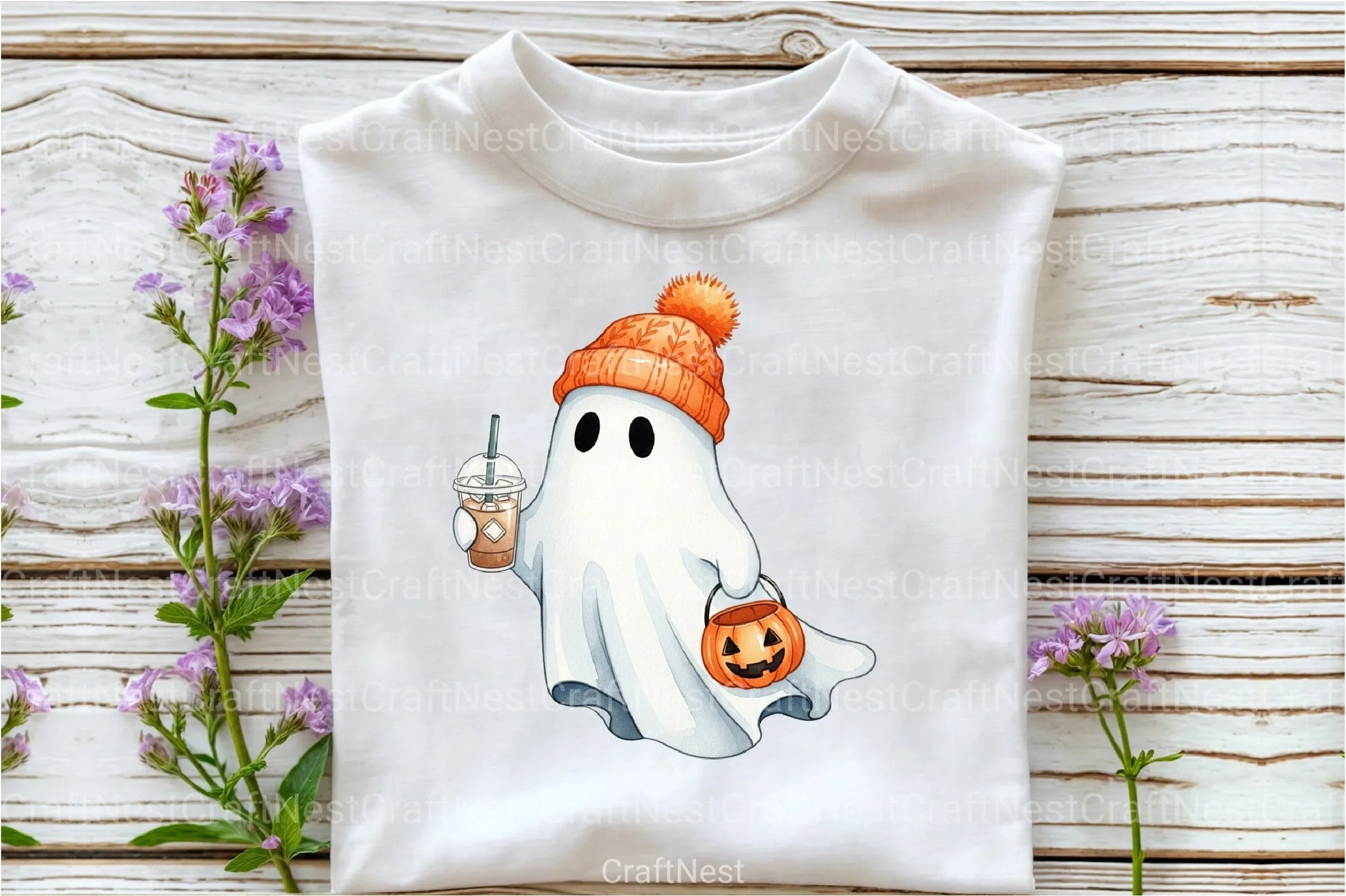 Cute Halloween Ghost Clipart Bundle 36 - CraftNest - Digital Crafting and Art