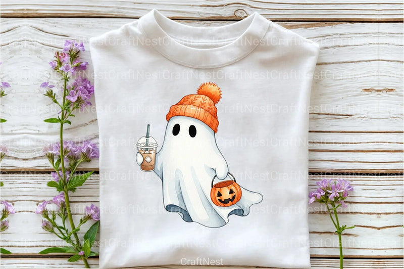 Cute Halloween Ghost Clipart Bundle 36 - CraftNest - Digital Crafting and Art