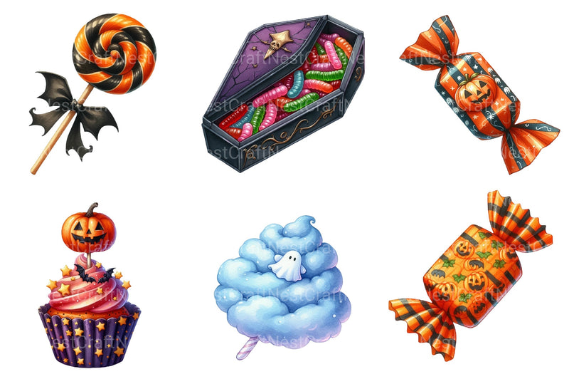 Halloween Candy Clipart Bundle 1 - CraftNest - Digital Crafting and Art