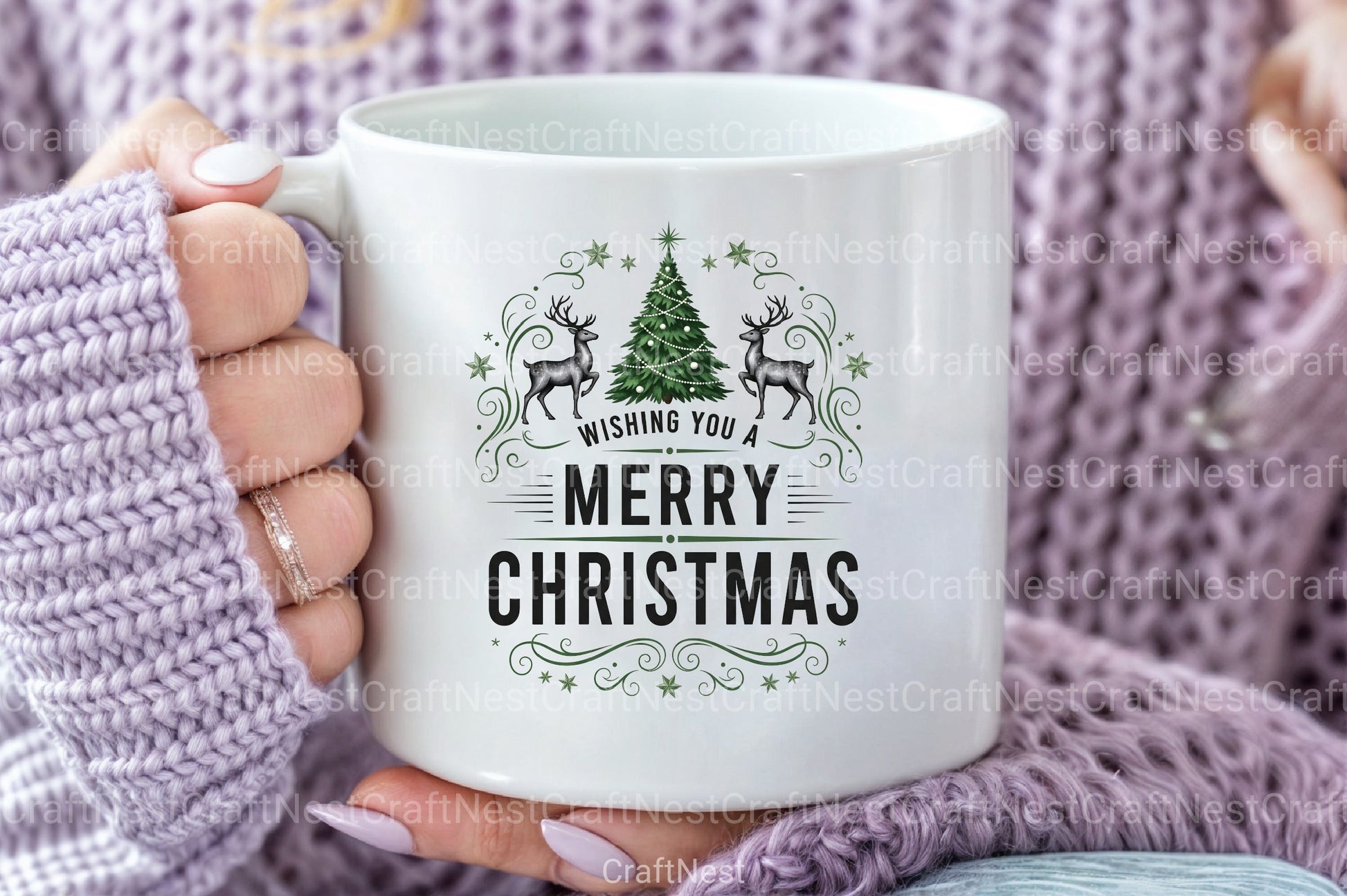 Merry Christmas Tree Design Clipart Bundle - CraftNest - Digital Crafting and Art