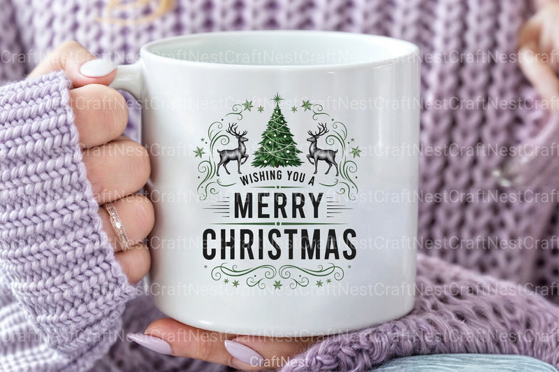 Merry Christmas Tree Design Clipart Bundle - CraftNest - Digital Crafting and Art