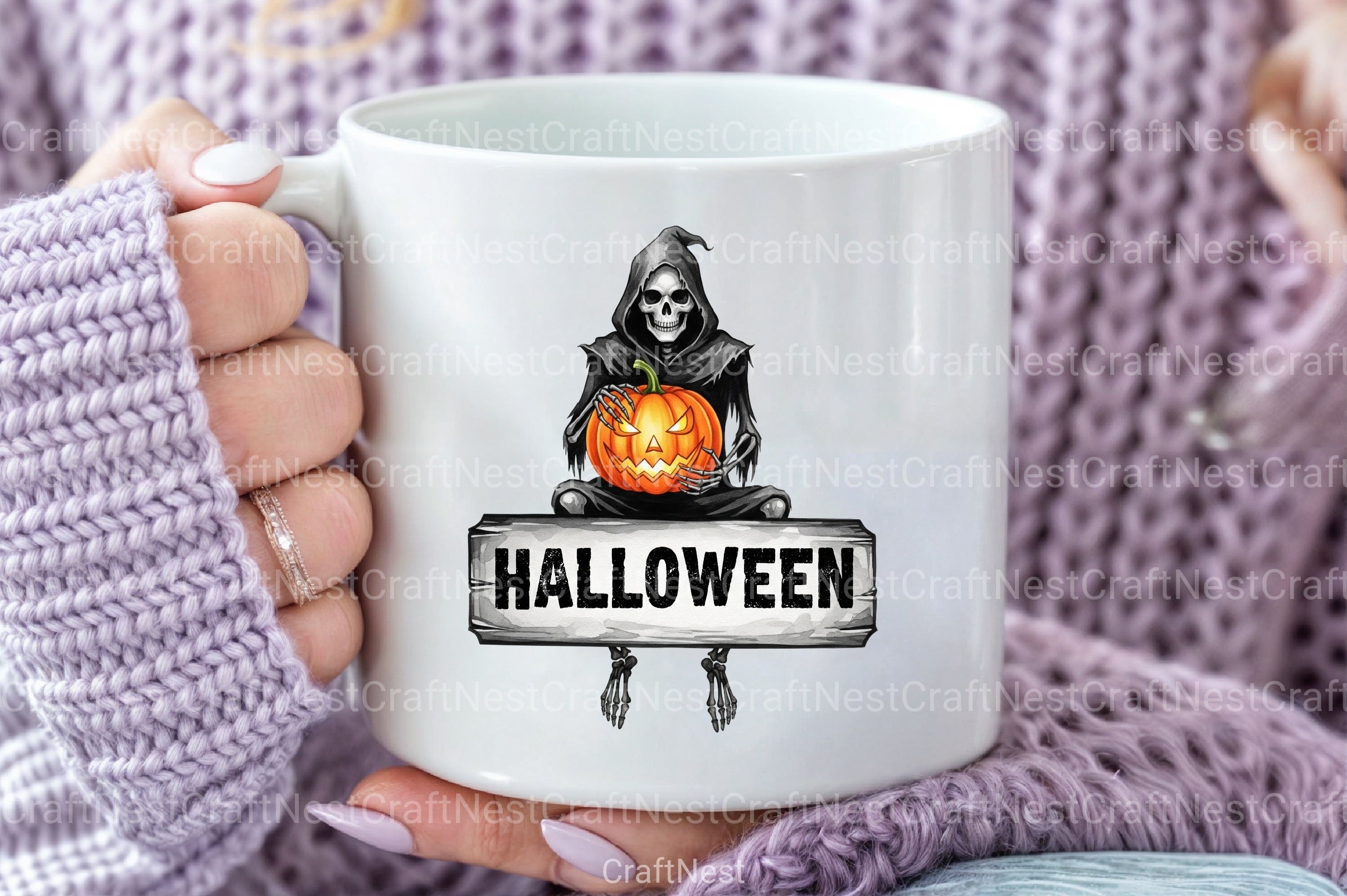 Spooky Reaper Illustration Clipart Bundle - CraftNest - Digital Crafting and Art