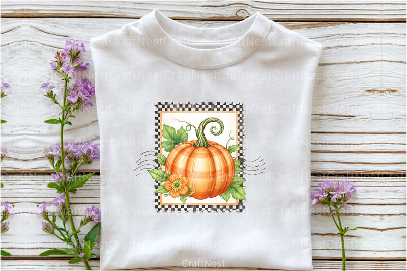 Pumpkin Postage Stamp Clipart Bundle 66 - CraftNest - Digital Crafting and Art