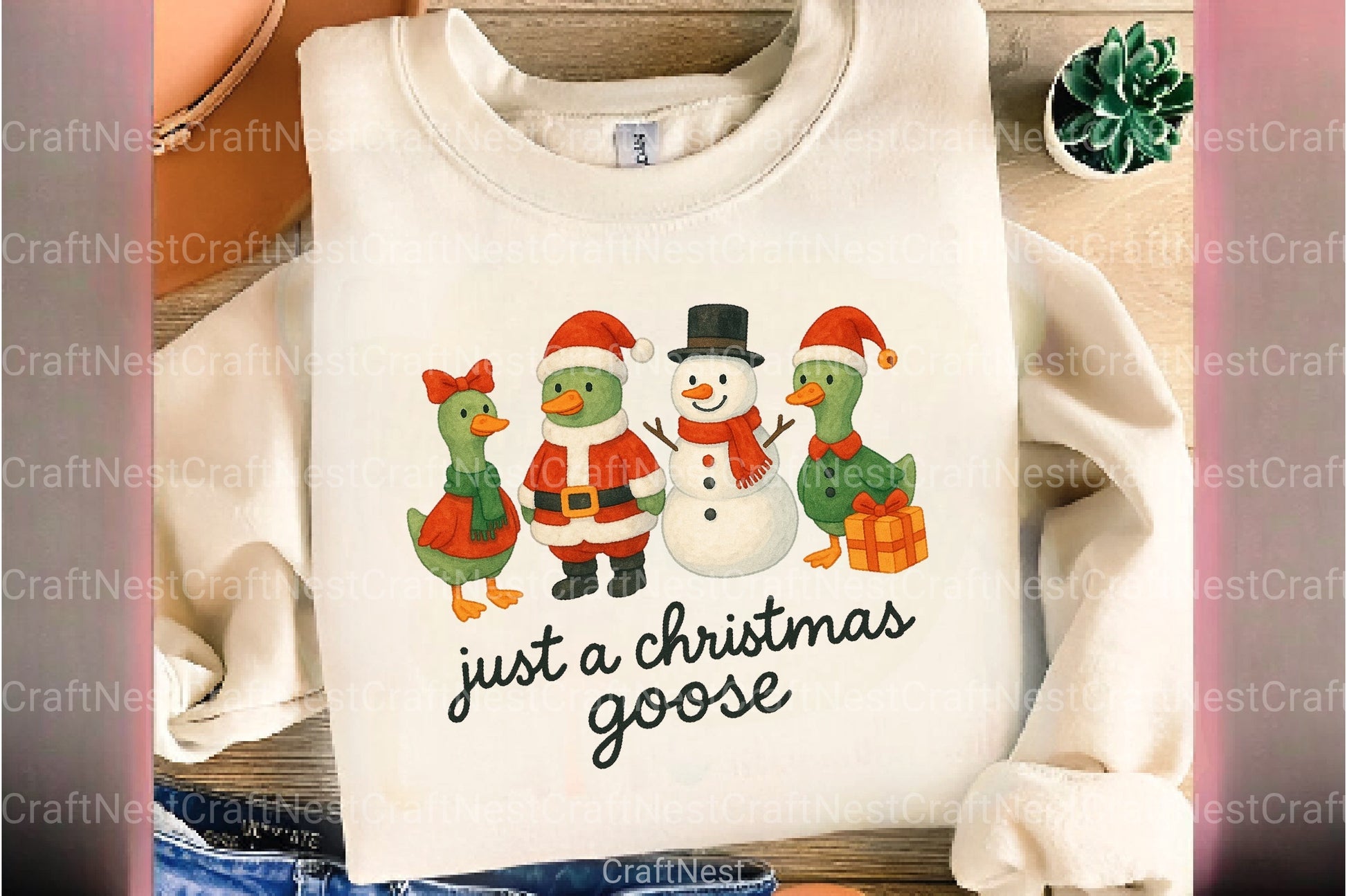 Christmas Goose Clipart Bundle 8 - CraftNest - Digital Crafting and Art