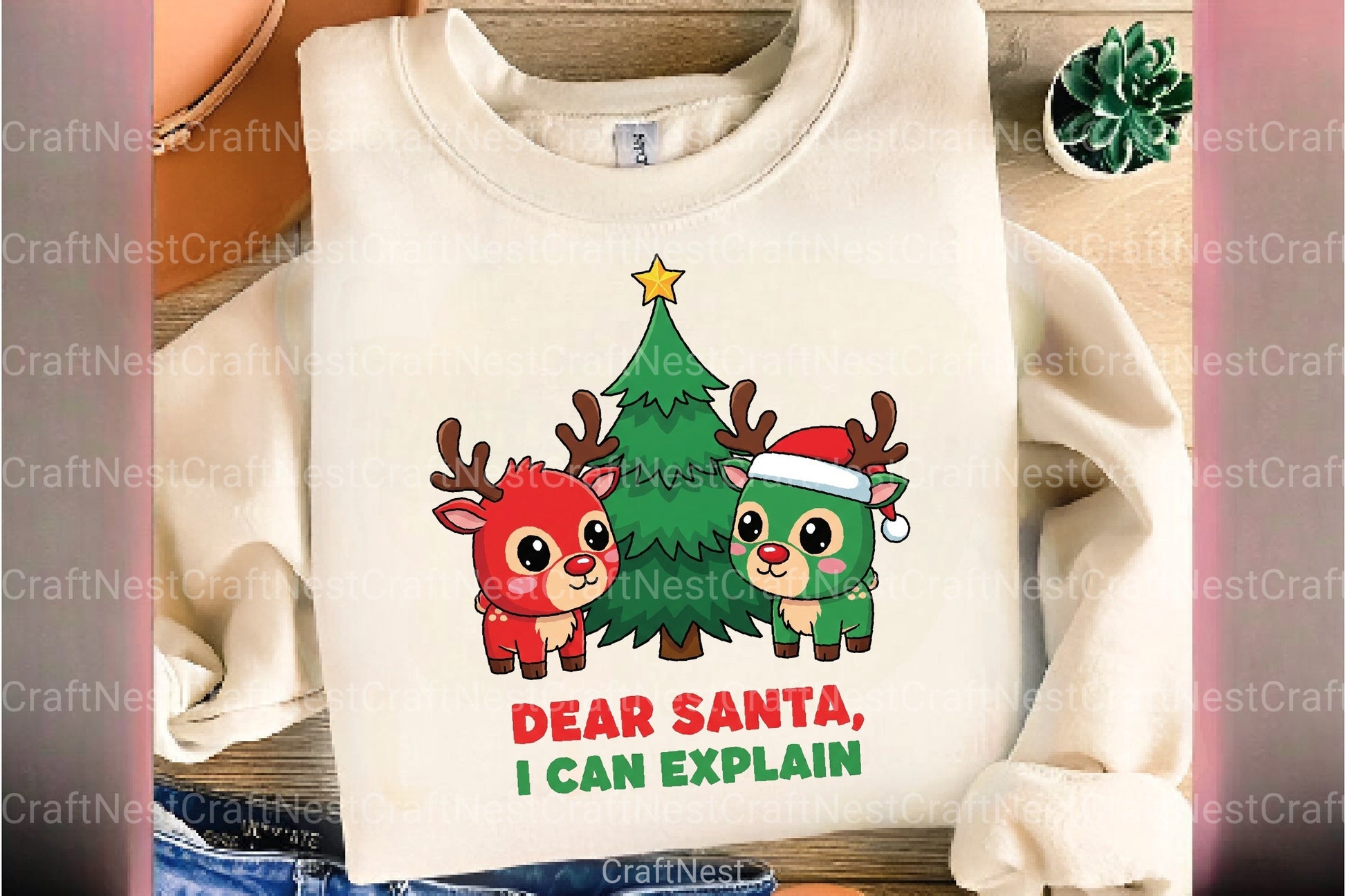 Dear Santa, I Can Explain Christmas Clipart Bundle - CraftNest - Digital Crafting and Art