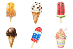 Summer Ice Cream Clipart Bundle - CraftNest - Digital Crafting and Art