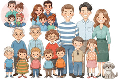 Family Clipart Bundle - CraftNest - Digital Crafting and Art