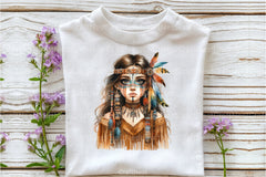 Tribal Boho Girl Clipart Bundle 11 - CraftNest - Digital Crafting and Art