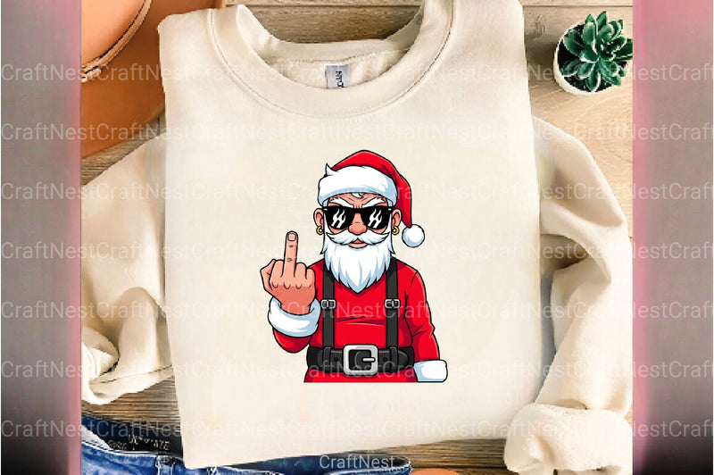 Bad Santa Clipart Bundle - CraftNest - Digital Crafting and Art