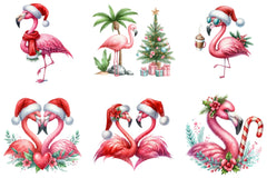 Christmas Flamingo Clipart Bundle 4 - CraftNest - Digital Crafting and Art