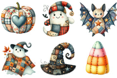 Patchwork Halloween Clipart Bundle - CraftNest - Digital Crafting and Art