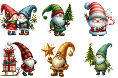 Christmas Gnome Clipart Bundle - CraftNest - Digital Crafting and Art