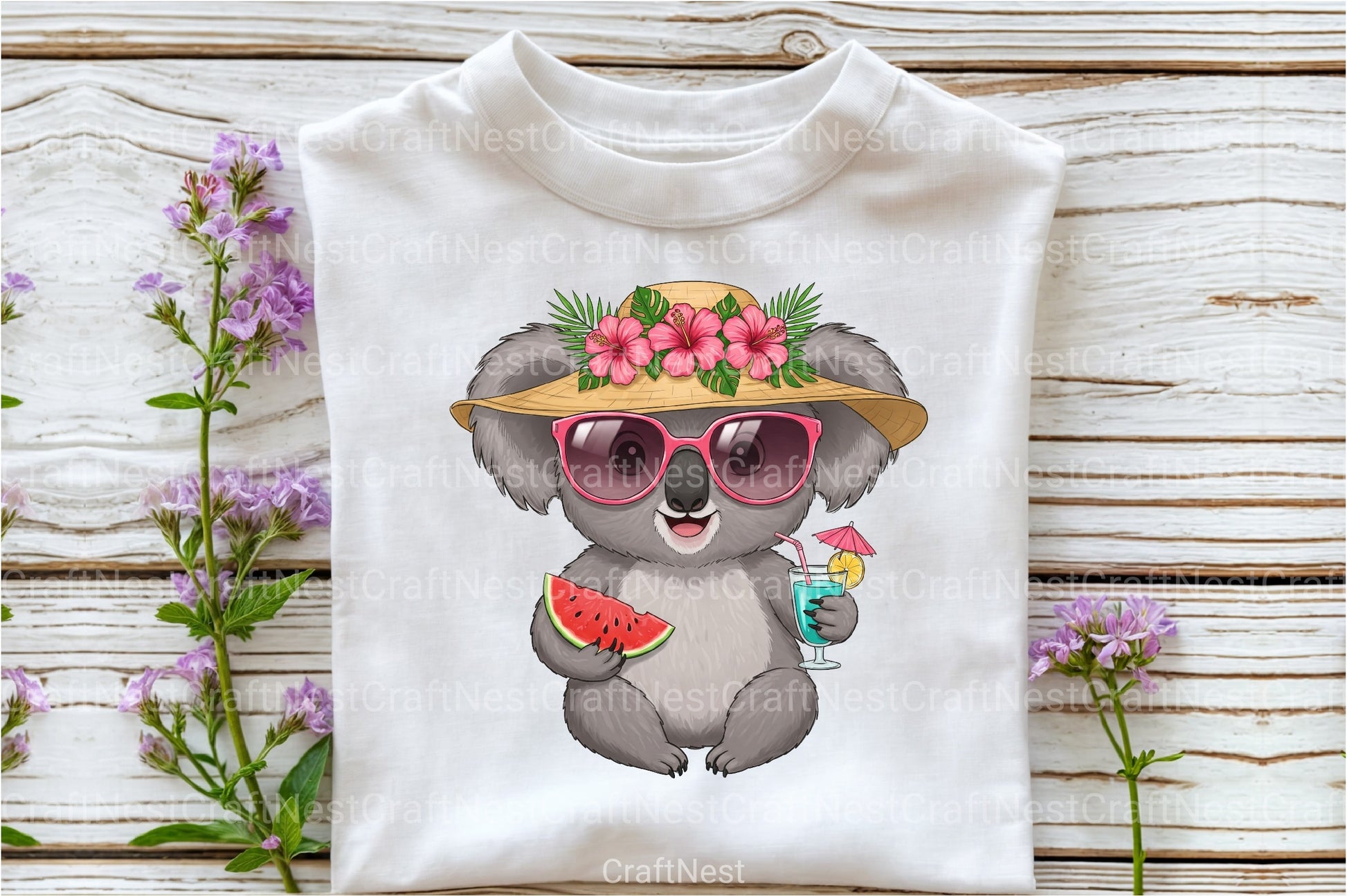 Summer Koala Clipart Bundle - CraftNest - Digital Crafting and Art