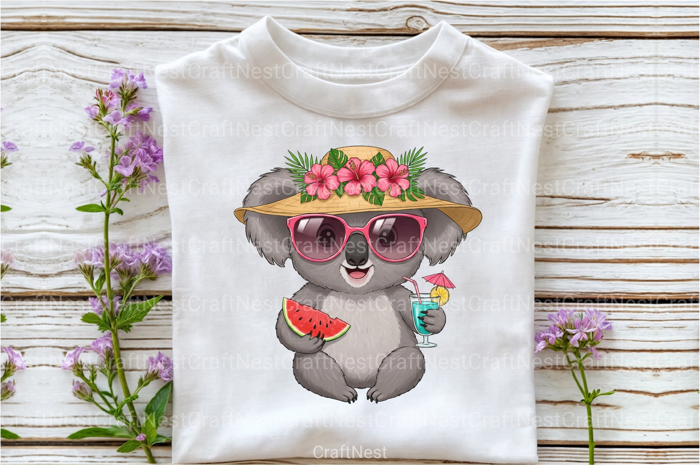 Summer Koala Clipart Bundle - CraftNest - Digital Crafting and Art