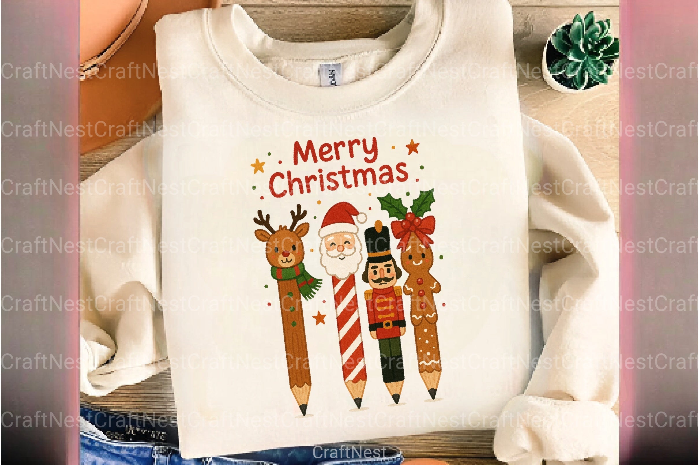 Christmas Pencils Clipart Bundle 2 - CraftNest - Digital Crafting and Art