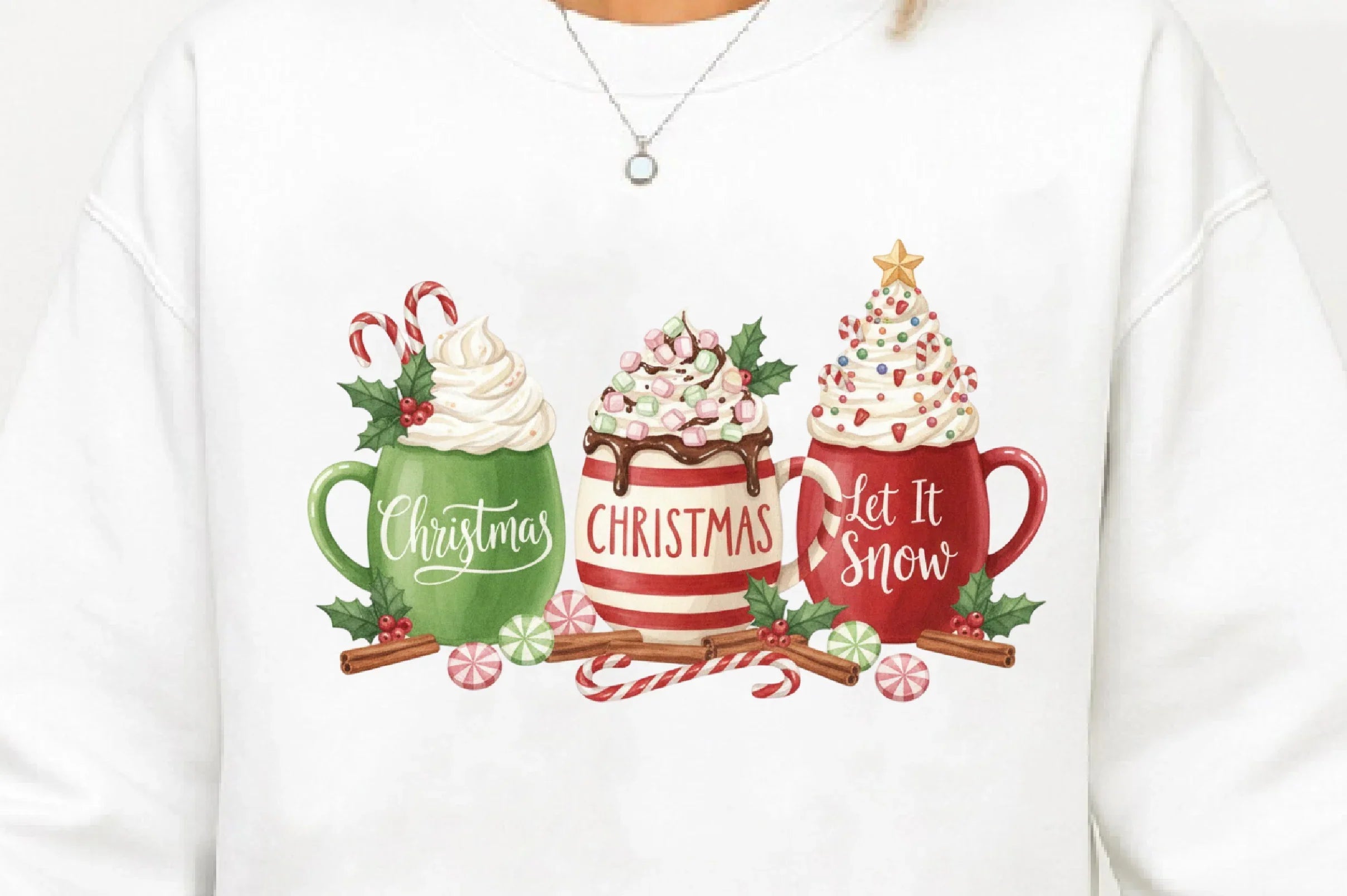 Let It Snow Christmas Coffee Clipart Bundle - CraftNest - Digital Crafting and Art