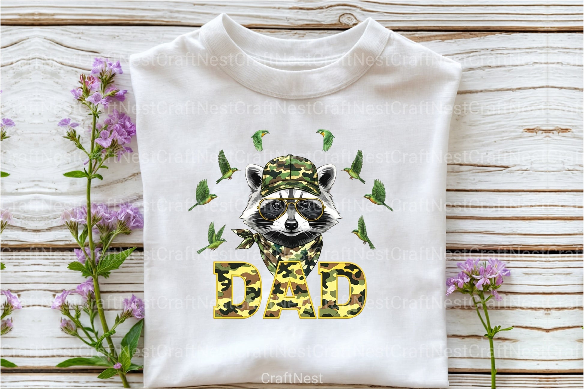 Camo Raccoon Woodland Clipart Bundle - CraftNest - Digital Crafting and Art