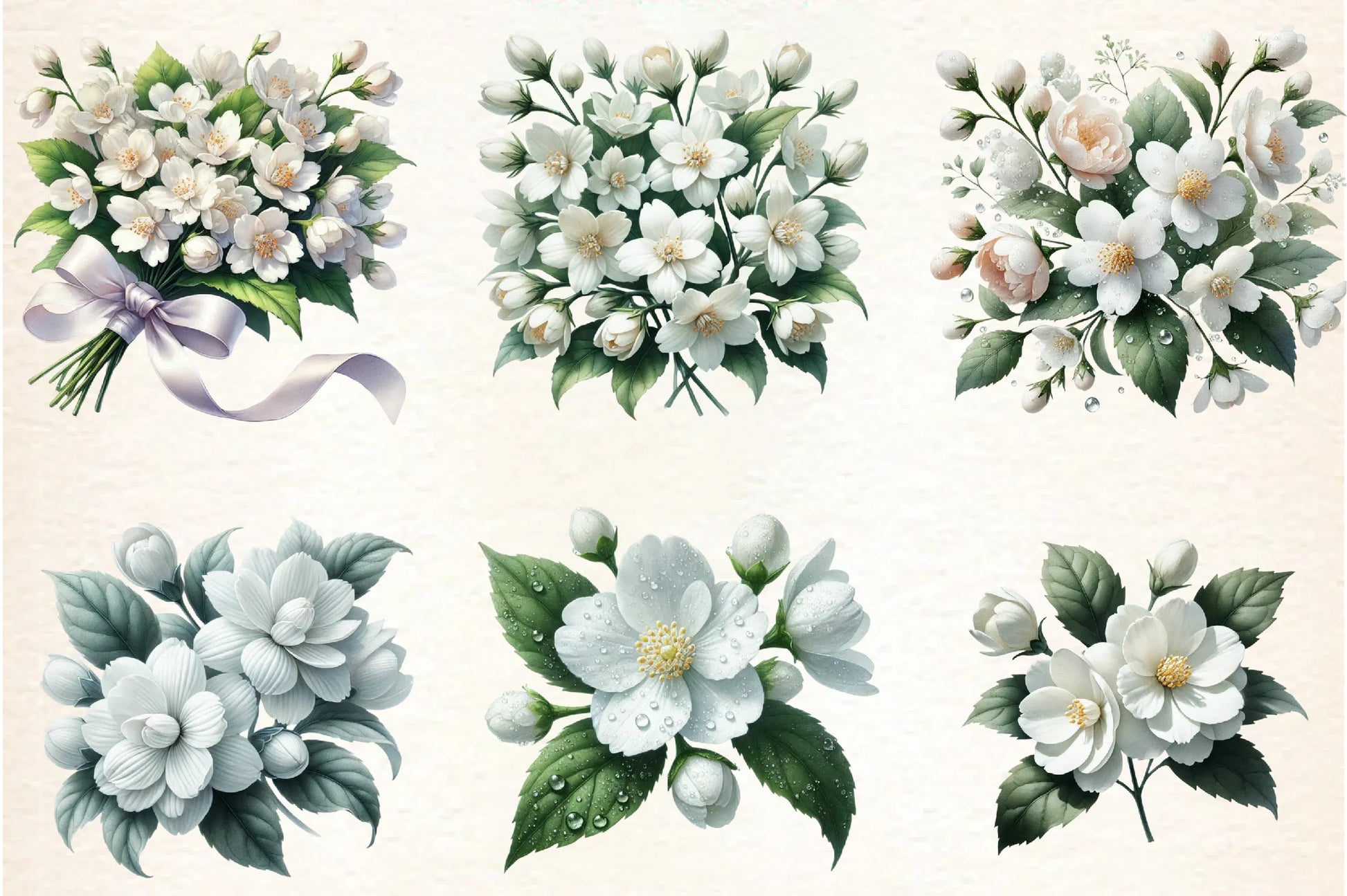 Spring Jasmine Flower Clipart Bundle - CraftNest - Digital Crafting and Art