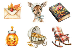 Autumn Baby Shower Clipart Bundle - CraftNest - Digital Crafting and Art
