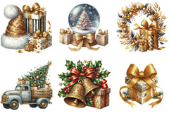 Glitter Christmas Clipart Bundle - CraftNest - Digital Crafting and Art