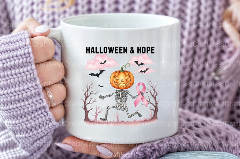 Halloween Breast Cancer Clipart Bundle 67 - CraftNest - Digital Crafting and Art