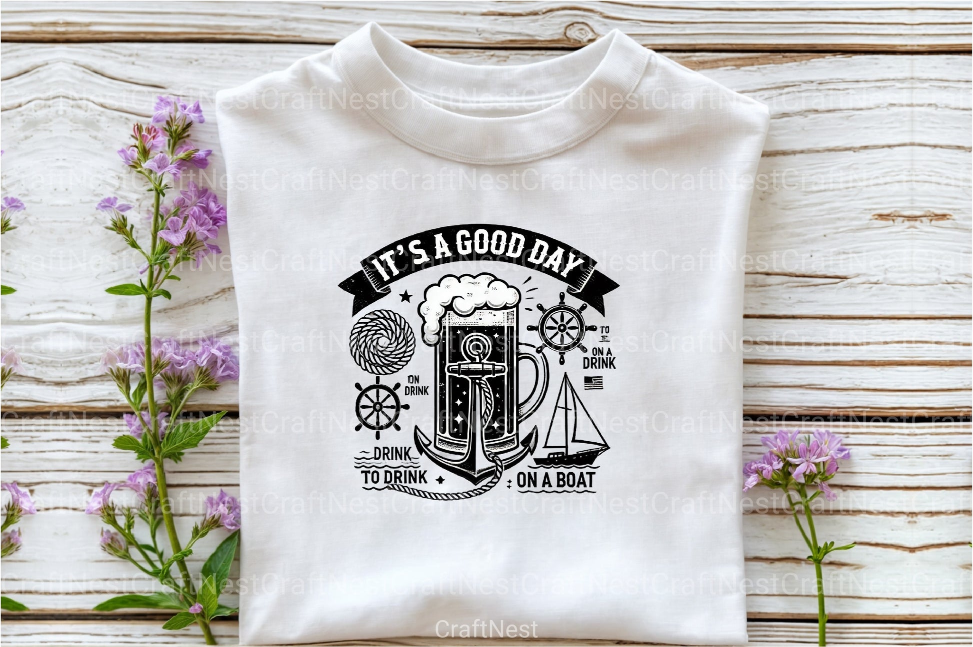 Summer Lake River Boat Drink Clipart Bundle - CraftNest - Digital Crafting and Art