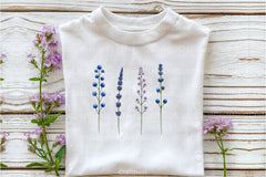 Wildflowers Brushstroke Clipart Bundle 3 - CraftNest - Digital Crafting and Art