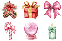Coquette Gilter Christmas Clipart Bundle - CraftNest - Digital Crafting and Art