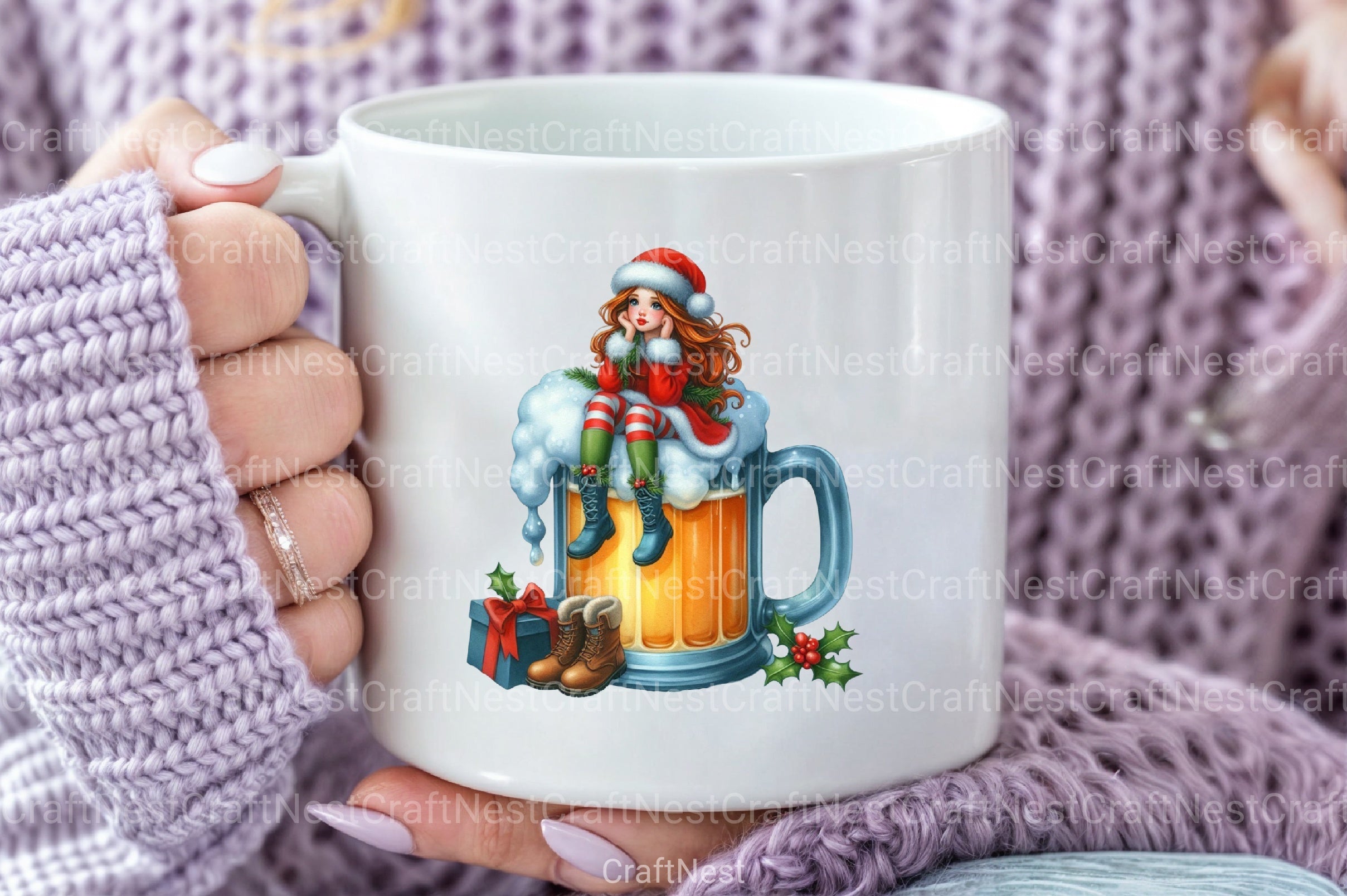 Whimsical Winter Brew Clipart Bundle - CraftNest - Digital Crafting and Art