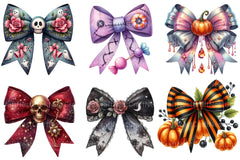Halloween Coquette Bow Clipart Bundle 8 - CraftNest - Digital Crafting and Art