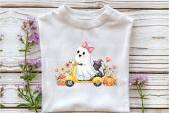 Cute Ghost Cat Autumn Clipart Bundle for Halloween - CraftNest - Digital Crafting and Art