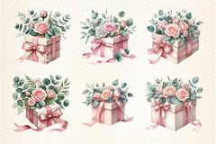 Floral Gift Box Clipart Bundle - CraftNest - Digital Crafting and Art