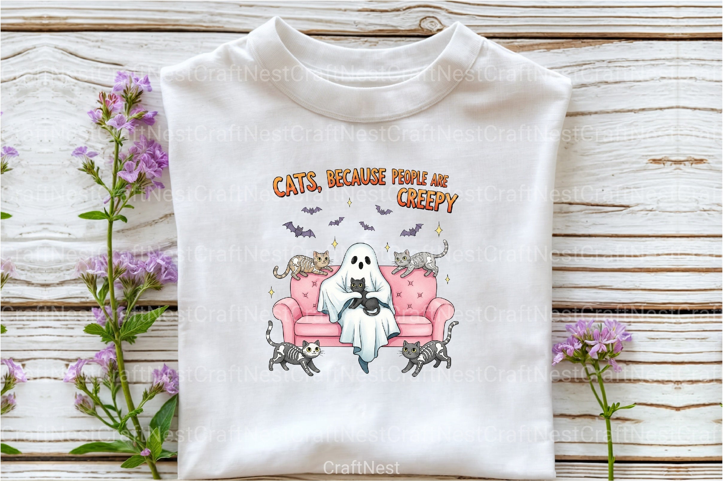 Creepy Cats & Skeleton Clipart Bundle - CraftNest - Digital Crafting and Art