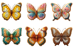 Gingerbread Cookie Butterfly Clipart Bundle - CraftNest - Digital Crafting and Art