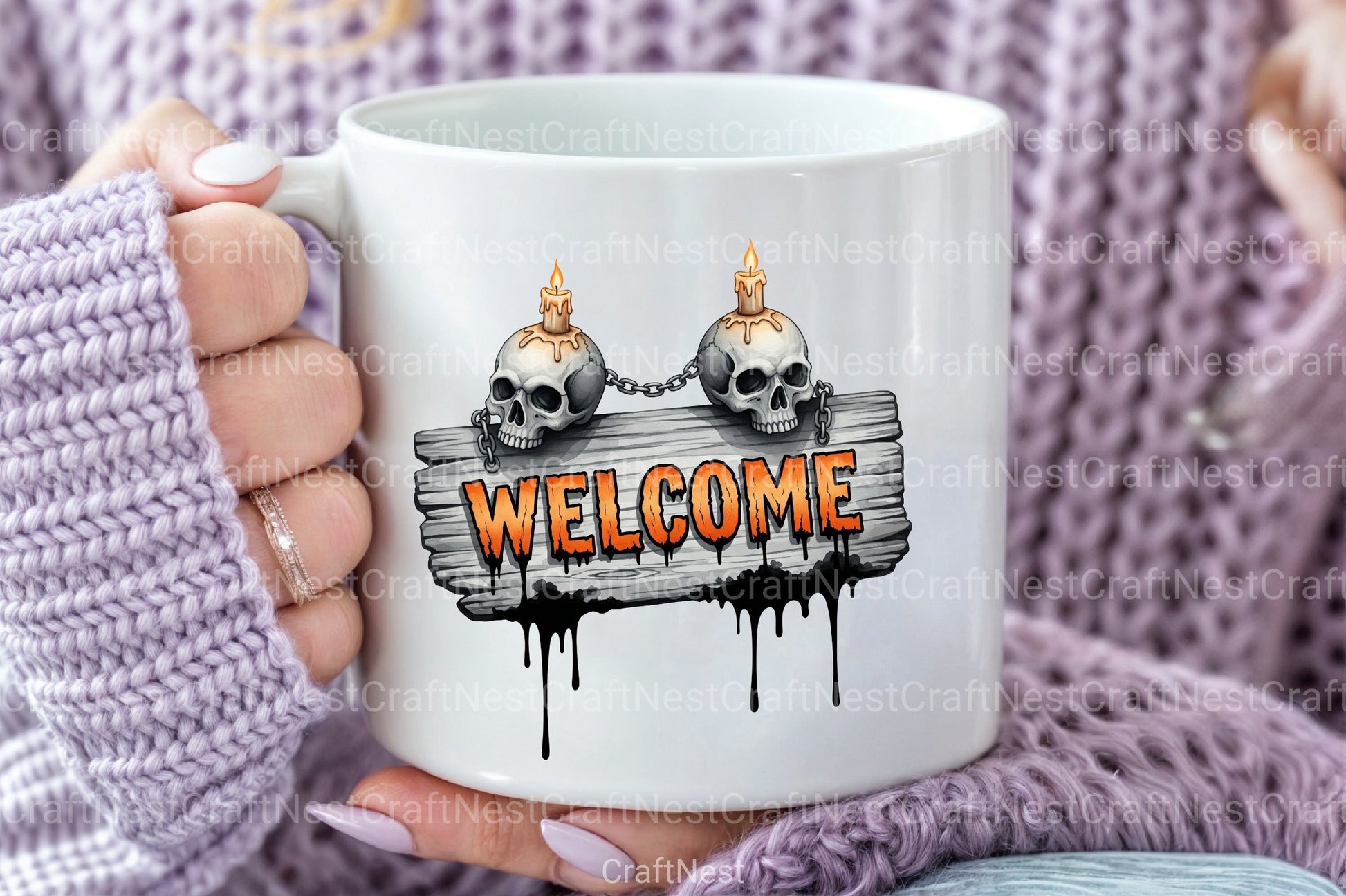 Skull & Chains Welcome Design Clipart Bundle - CraftNest - Digital Crafting and Art