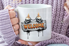 Skull & Chains Welcome Design Clipart Bundle - CraftNest - Digital Crafting and Art