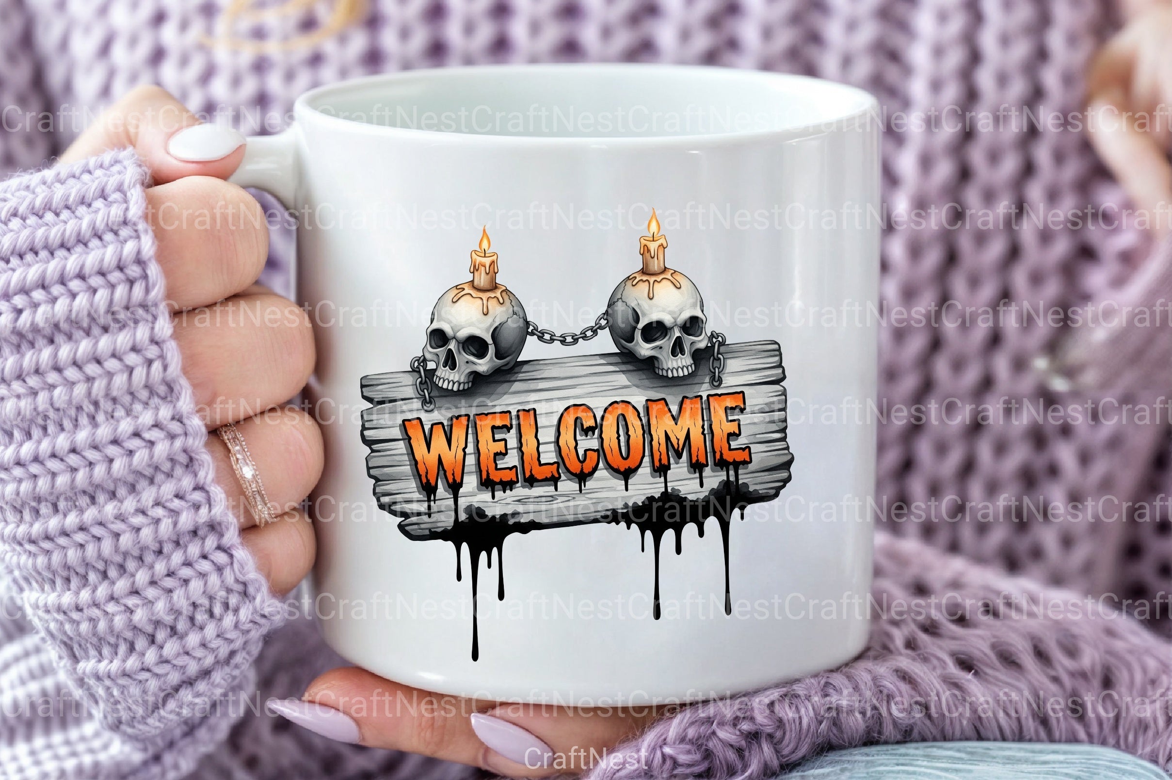 Skull & Chains Welcome Design Clipart Bundle - CraftNest - Digital Crafting and Art