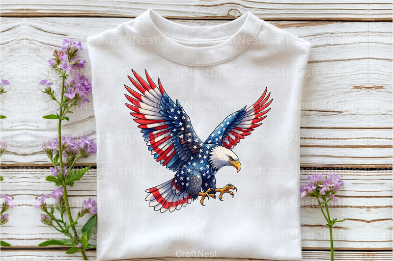 American Patriotic Eagle 4th of July Clipart Bundle - CraftNest - Digital Crafting and Art