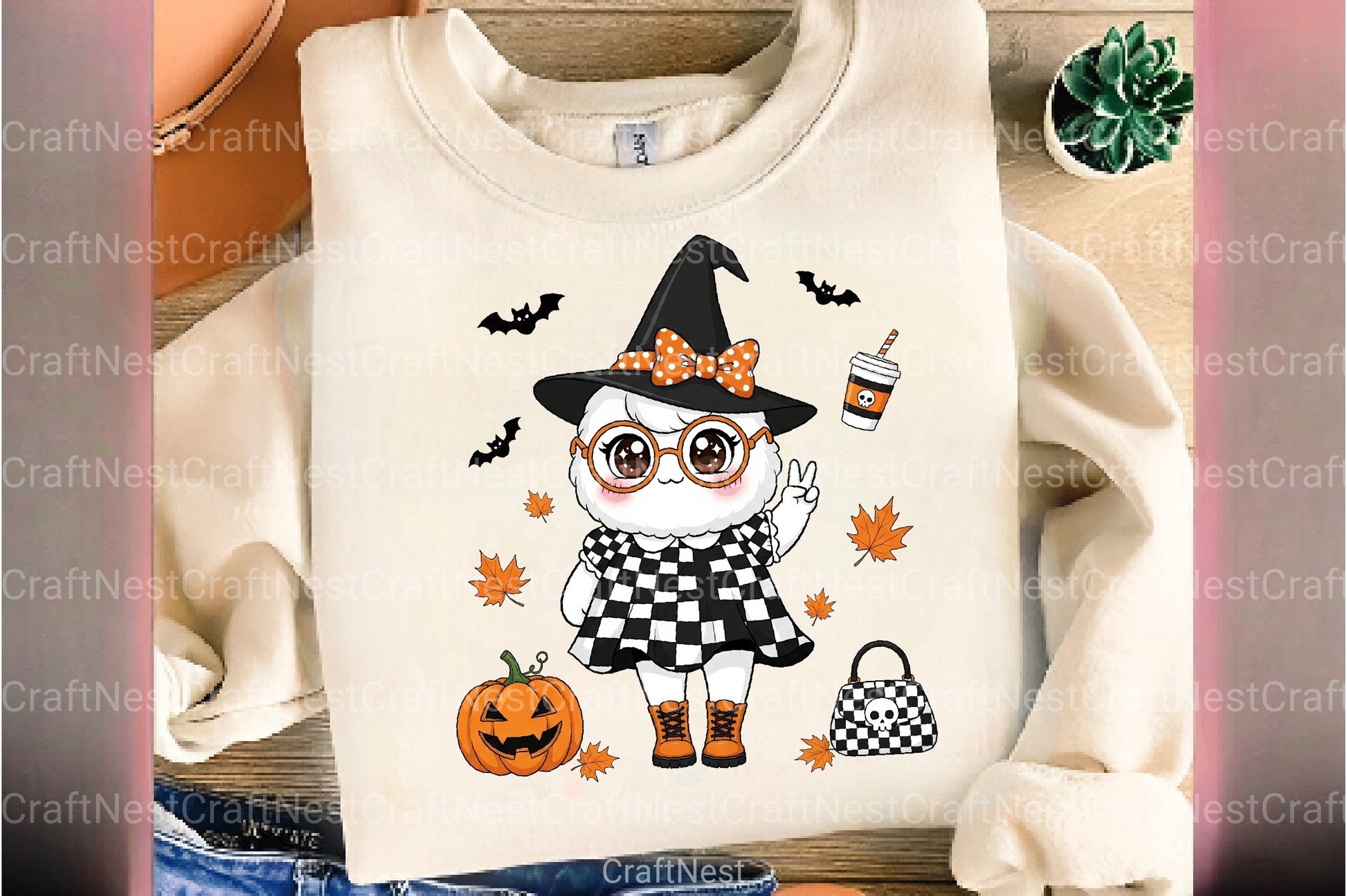 Cute Halloween Ghost Clipart Bundle 2 - CraftNest - Digital Crafting and Art