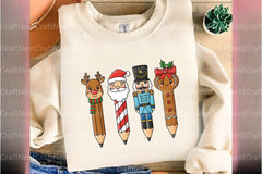 Christmas Pencils Clipart Bundle 1 - CraftNest - Digital Crafting and Art