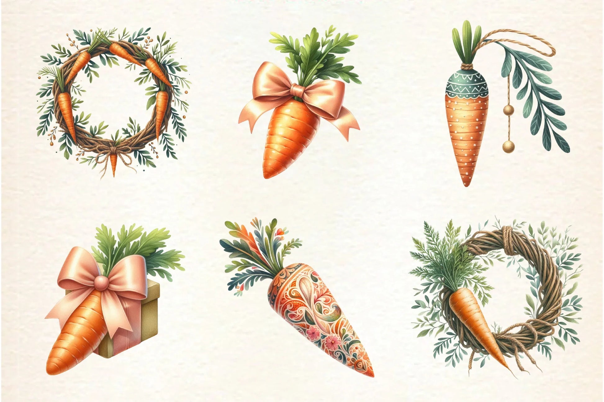 Easter Carrot Clipart Bundle - CraftNest - Digital Crafting and Art