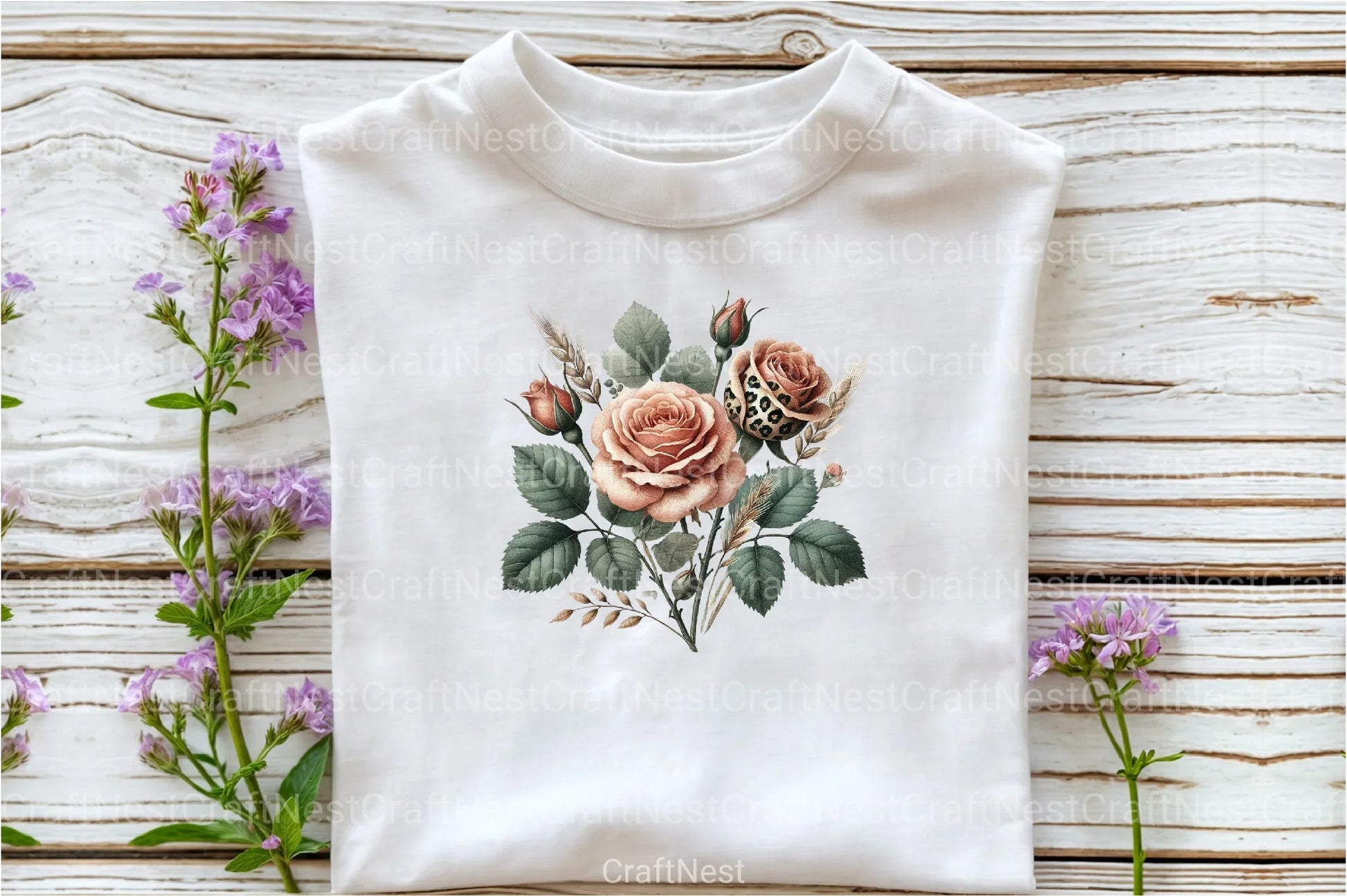 Floral Animal Clipart Bundle - CraftNest - Digital Crafting and Art