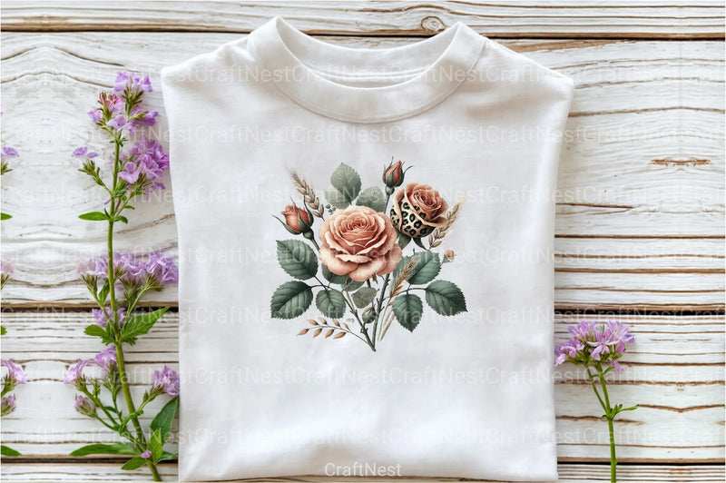 Floral Animal Clipart Bundle - CraftNest - Digital Crafting and Art