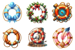 Lifebuoy Clipart Bundle - CraftNest - Digital Crafting and Art