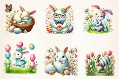 Easter Bunny Clipart Bundle - CraftNest - Digital Crafting and Art