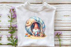 Seashell Gnome Clipart Bundle - CraftNest - Digital Crafting and Art